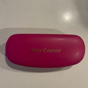 Juicy Couture Eye Glass Case hot pink